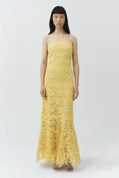Simkhai Sera Floral Raffia Bustier Midi Dress | Thumbnail 2 Simkhai Sera Floral Raffia Bustier Midi Dress | Thumbnail 2