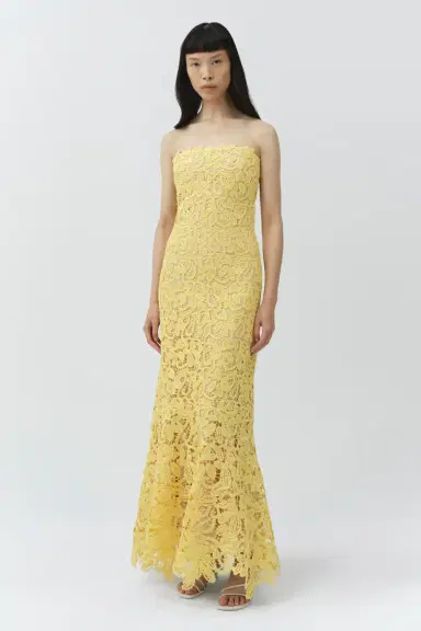 Simkhai Sera Floral Raffia Bustier Midi Dress | Thumbnail 4 Simkhai Sera Floral Raffia Bustier Midi Dress | Thumbnail 4