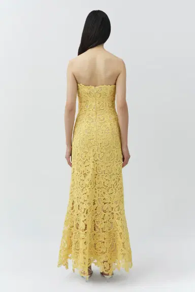 Simkhai Sera Floral Raffia Bustier Midi Dress | Thumbnail 5 Simkhai Sera Floral Raffia Bustier Midi Dress | Thumbnail 5