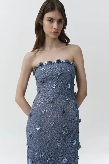 Simkhai Serafina Strapless Embellished Gown | Thumbnail 3 Simkhai Serafina Strapless Embellished Gown | Thumbnail 3
