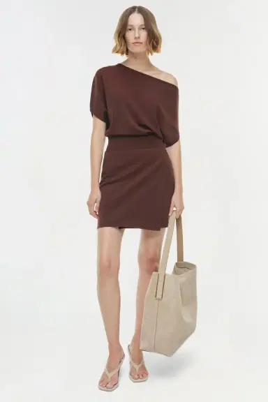 Simkhai Shania Off Shoulder Mini Dress | Thumbnail 2 Simkhai Shania Off Shoulder Mini Dress | Thumbnail 2