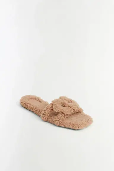 Simkhai Simkhai Monogram Shearling Slide | Thumbnail 2 Simkhai Simkhai Monogram Shearling Slide | Thumbnail 2