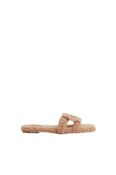 Simkhai Simkhai Monogram Shearling Slide | Thumbnail 1 Simkhai Simkhai Monogram Shearling Slide | Thumbnail 1