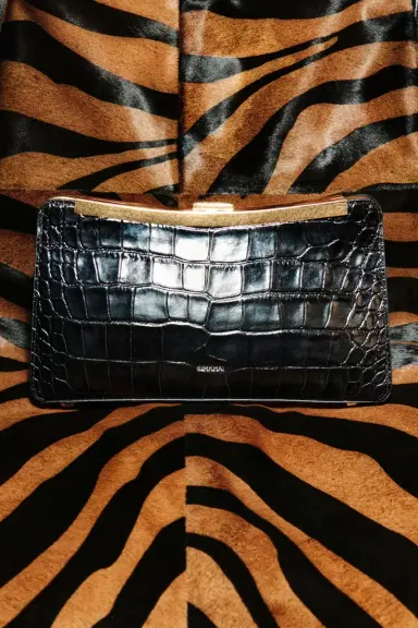 Simkhai Solange Croc-Embossed Leather Clutch | Thumbnail 2 Simkhai Solange Croc-Embossed Leather Clutch | Thumbnail 2