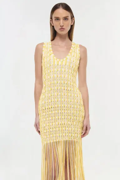 Simkhai Sonia Fringe Knit Dress | Thumbnail 3 Simkhai Sonia Fringe Knit Dress | Thumbnail 3