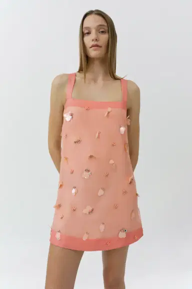 Simkhai Sumi Embellished Organza Mini Dress | Thumbnail 4 Simkhai Sumi Embellished Organza Mini Dress | Thumbnail 4