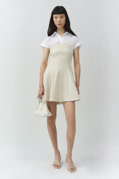 Simkhai Sundae Linen Mini Dress | Thumbnail 2 Simkhai Sundae Linen Mini Dress | Thumbnail 2
