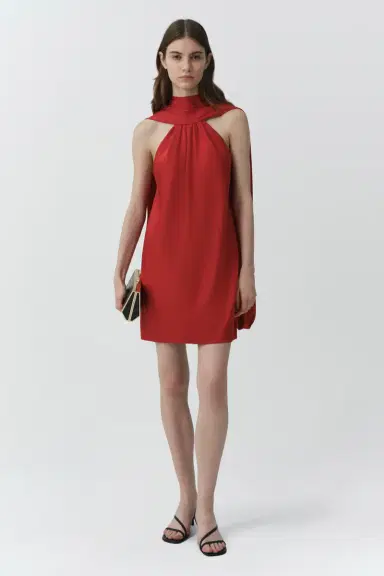 Simkhai Toni Satin Mini Dress | Thumbnail 2 Simkhai Toni Satin Mini Dress | Thumbnail 2