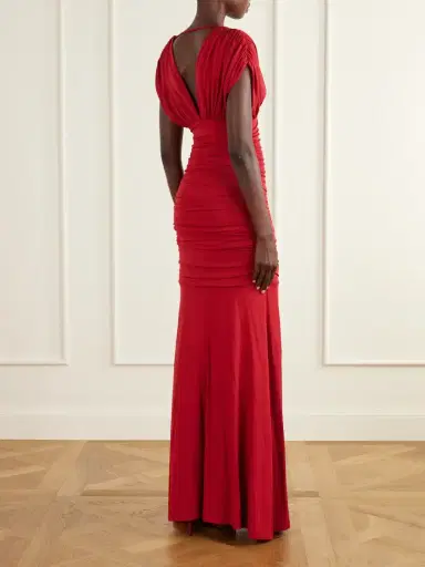 Simkhai Norvelle Gathered Jersey Gown | Thumbnail 3 Simkhai Norvelle Gathered Jersey Gown | Thumbnail 3