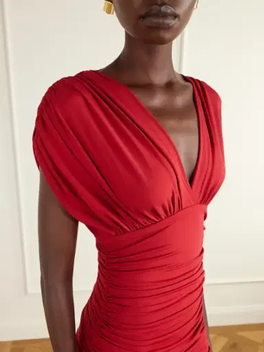 Simkhai Norvelle Gathered Jersey Gown | Thumbnail 4 Simkhai Norvelle Gathered Jersey Gown | Thumbnail 4