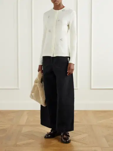 Simone Rocha Embellished Cotton Cardigan | Thumbnail 2 Simone Rocha Embellished Cotton Cardigan | Thumbnail 2