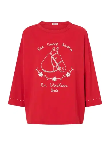 BODE Stables Embroidered Cotton-jersey T-shirt | Thumbnail 1 BODE Stables Embroidered Cotton-jersey T-shirt | Thumbnail 1