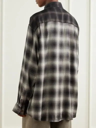 Our Legacy Favourite Checked Tencel™ Lyocell Shirt | Thumbnail 4 Our Legacy Favourite Checked Tencel™ Lyocell Shirt | Thumbnail 4
