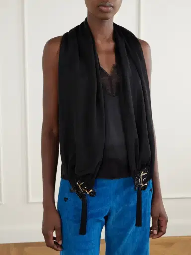 BODE Embellished Tasseled Woven Scarf | Thumbnail 2 BODE Embellished Tasseled Woven Scarf | Thumbnail 2