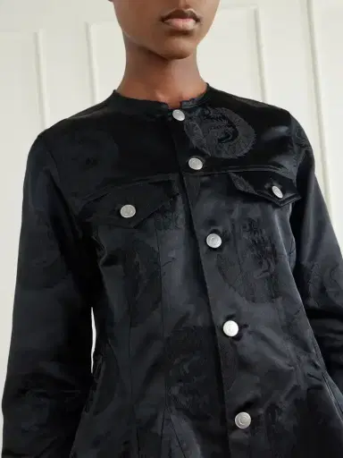 Comme des Garçons Comme des Garçons Paneled Peplum Jacquard Jacket | Thumbnail 4 Comme des Garçons Comme des Garçons Paneled Peplum Jacquard Jacket | Thumbnail 4