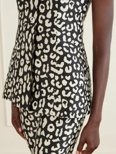 Carolina Herrera Leopard-patterned Jacquard Blouse | Thumbnail 4 Carolina Herrera Leopard-patterned Jacquard Blouse | Thumbnail 4