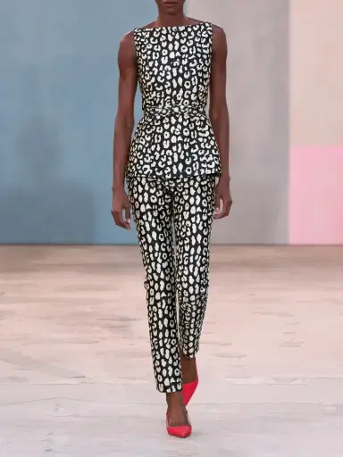 Carolina Herrera Leopard-patterned Jacquard Blouse | Thumbnail 5 Carolina Herrera Leopard-patterned Jacquard Blouse | Thumbnail 5
