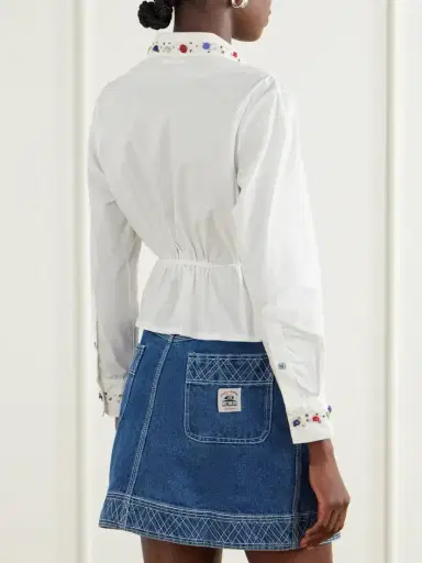 BODE Button Jar Embellished Cotton Blouse | Thumbnail 3 BODE Button Jar Embellished Cotton Blouse | Thumbnail 3