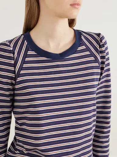 Veronica Beard Mason Baseball Striped Cotton-blend Jersey T-shirt | Thumbnail 5 Veronica Beard Mason Baseball Striped Cotton-blend Jersey T-shirt | Thumbnail 5