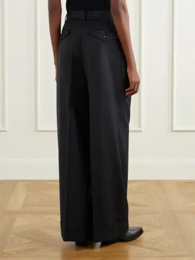 Junya Watanabe Pinstriped Wool-blend Wide-leg Pants | Thumbnail 4 Junya Watanabe Pinstriped Wool-blend Wide-leg Pants | Thumbnail 4