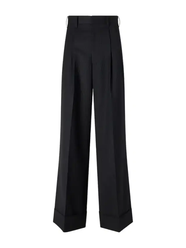 Pinstriped Wool-blend Wide-leg Pants Pinstriped Wool-blend Wide-leg Pants