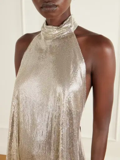 Stella McCartney Open-back Chainmail Halterneck Blouse | Thumbnail 4 Stella McCartney Open-back Chainmail Halterneck Blouse | Thumbnail 4