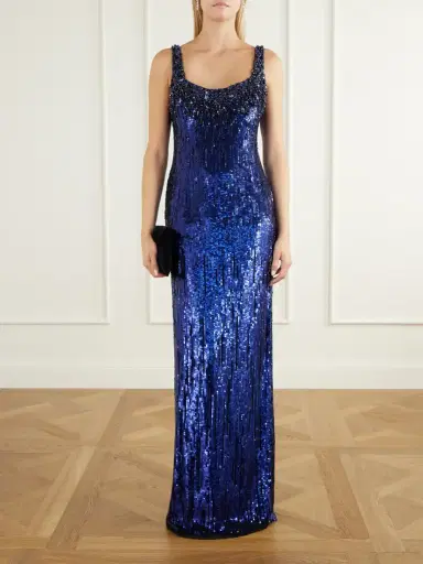 Jenny Packham Rosalie Crystal-embellished Sequined Tulle Gown | Thumbnail 2 Jenny Packham Rosalie Crystal-embellished Sequined Tulle Gown | Thumbnail 2