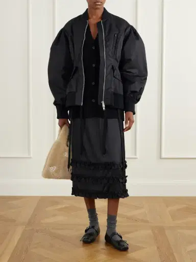 Simone Rocha Satin Bomber Jacket | Thumbnail 2 Simone Rocha Satin Bomber Jacket | Thumbnail 2