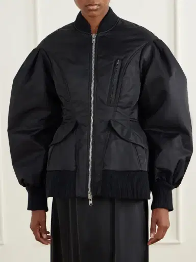 Simone Rocha Satin Bomber Jacket | Thumbnail 3 Simone Rocha Satin Bomber Jacket | Thumbnail 3