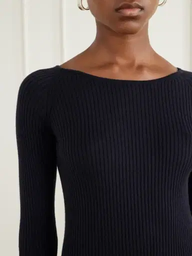 HIGH SPORT Bara Ribbed Cotton And Cashmere-blend Sweater | Thumbnail 5 HIGH SPORT Bara Ribbed Cotton And Cashmere-blend Sweater | Thumbnail 5