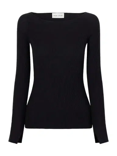 HIGH SPORT Bara Ribbed Cotton And Cashmere-blend Sweater | Thumbnail 1 HIGH SPORT Bara Ribbed Cotton And Cashmere-blend Sweater | Thumbnail 1