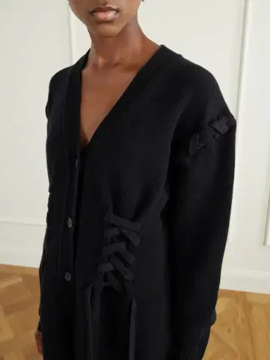 Simone Rocha Sculpted Corset Merino Wool Cardigan | Thumbnail 4 Simone Rocha Sculpted Corset Merino Wool Cardigan | Thumbnail 4
