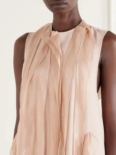 Maticevski Beseech Draped Pleated Crepe And Satin Gown | Thumbnail 4 Maticevski Beseech Draped Pleated Crepe And Satin Gown | Thumbnail 4
