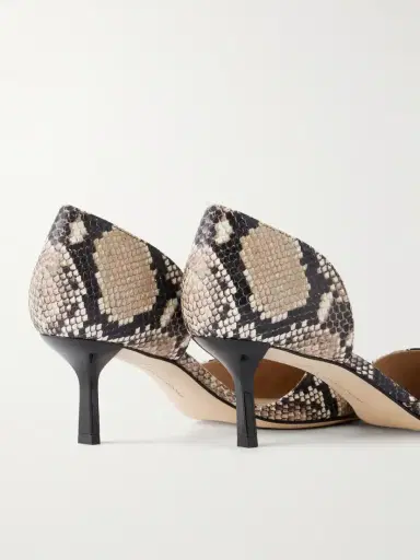 Victoria Beckham Angle D'orsay 55 Snake-effect Leather Pumps | Thumbnail 5 Victoria Beckham Angle D'orsay 55 Snake-effect Leather Pumps | Thumbnail 5