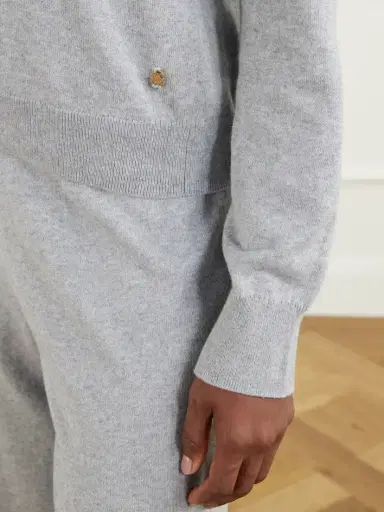 ÉTERNE Cotton And Cashmere-blend V-neck Sweater | Thumbnail 5 ÉTERNE Cotton And Cashmere-blend V-neck Sweater | Thumbnail 5