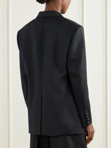 Junya Watanabe Pinstriped Wool-blend Double-breasted Blazer | Thumbnail 4 Junya Watanabe Pinstriped Wool-blend Double-breasted Blazer | Thumbnail 4