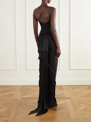 Marmar Halim Draped Satin Gown | Thumbnail 3 Marmar Halim Draped Satin Gown | Thumbnail 3