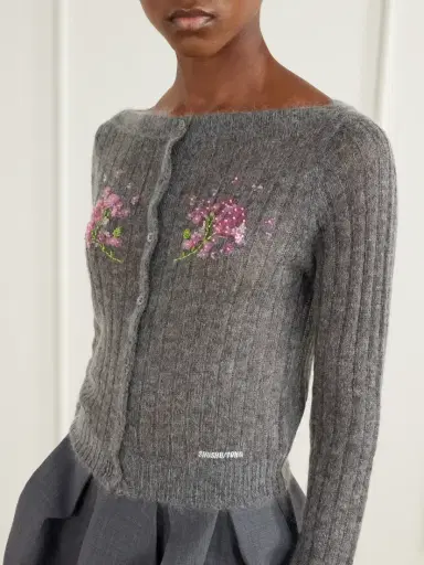 SHUSHU/TONG Embellished Knitted Cardigan | Thumbnail 4 SHUSHU/TONG Embellished Knitted Cardigan | Thumbnail 4