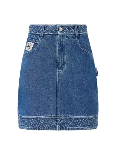 BODE Embroidered Cotton Mini Skirt | Thumbnail 1 BODE Embroidered Cotton Mini Skirt | Thumbnail 1