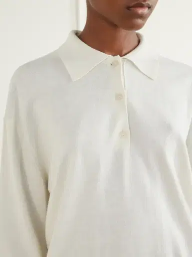 HIGH SPORT Elyse Cotton And Wool-blend Polo Shirt | Thumbnail 5 HIGH SPORT Elyse Cotton And Wool-blend Polo Shirt | Thumbnail 5