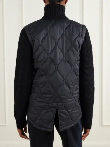 Veronica Beard Patra Padded Cable-knit Wool-blend And Quilted Shell Jacket | Thumbnail 4 Veronica Beard Patra Padded Cable-knit Wool-blend And Quilted Shell Jacket | Thumbnail 4