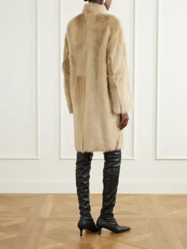 Nour Hammour Blaise Paneled Shearling Coat | Thumbnail 3 Nour Hammour Blaise Paneled Shearling Coat | Thumbnail 3