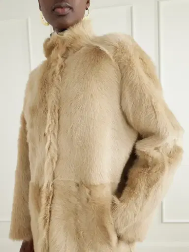 Nour Hammour Blaise Paneled Shearling Coat | Thumbnail 4 Nour Hammour Blaise Paneled Shearling Coat | Thumbnail 4