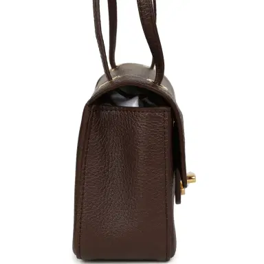 Chanel Chanel Mini "Souplissimo" Flap Bag Dark Brown Grained Calfskin Gold Hardware | Thumbnail 3 Chanel Chanel Mini "Souplissimo" Flap Bag Dark Brown Grained Calfskin Gold Hardware | Thumbnail 3