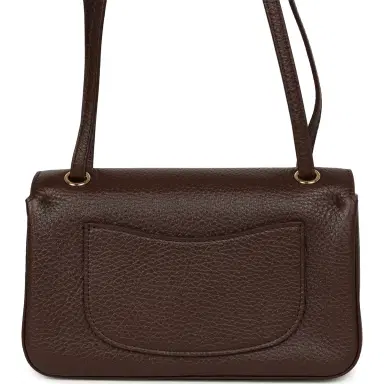 Chanel Chanel Mini "Souplissimo" Flap Bag Dark Brown Grained Calfskin Gold Hardware | Thumbnail 4 Chanel Chanel Mini "Souplissimo" Flap Bag Dark Brown Grained Calfskin Gold Hardware | Thumbnail 4
