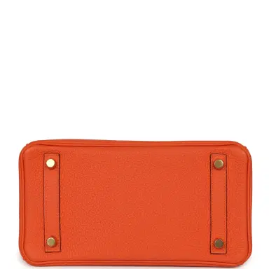 HERMÈS Hermes Birkin 25 Feu Togo Gold Hardware | Thumbnail 6 HERMÈS Hermes Birkin 25 Feu Togo Gold Hardware | Thumbnail 6