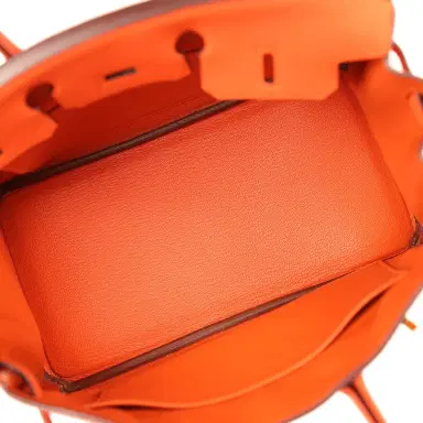 HERMÈS Hermes Birkin 25 Feu Togo Gold Hardware | Thumbnail 8 HERMÈS Hermes Birkin 25 Feu Togo Gold Hardware | Thumbnail 8