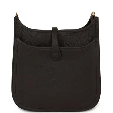 HERMÈS Hermes Evelyne 23 Bai Brun Clemence Gold Hardware | Thumbnail 4 HERMÈS Hermes Evelyne 23 Bai Brun Clemence Gold Hardware | Thumbnail 4