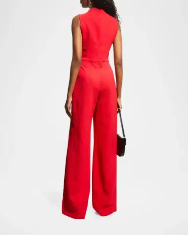 BLACK HALO Corrine High-Neck Sleeveless Jumpsuit | Thumbnail 2 BLACK HALO Corrine High-Neck Sleeveless Jumpsuit | Thumbnail 2