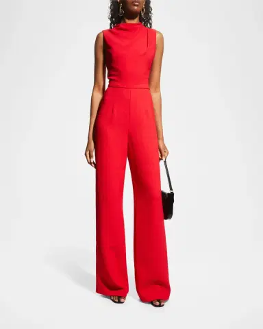 BLACK HALO Corrine High-Neck Sleeveless Jumpsuit | Thumbnail 3 BLACK HALO Corrine High-Neck Sleeveless Jumpsuit | Thumbnail 3